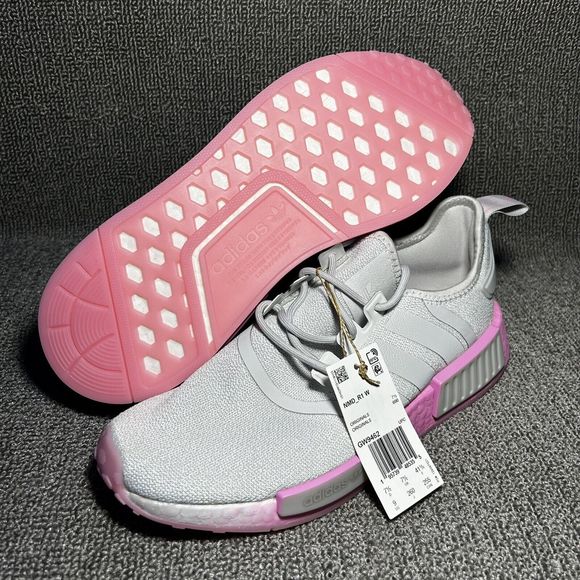 [GW9462] Adidas Originals NMD_R1 Women's Sneaker Grey/Pink *NEW* SIZE 9 - Picture 2 of 6